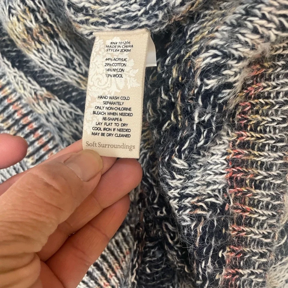 Soft Surroundings Textured Open Knit Cardigan.Size L/XL